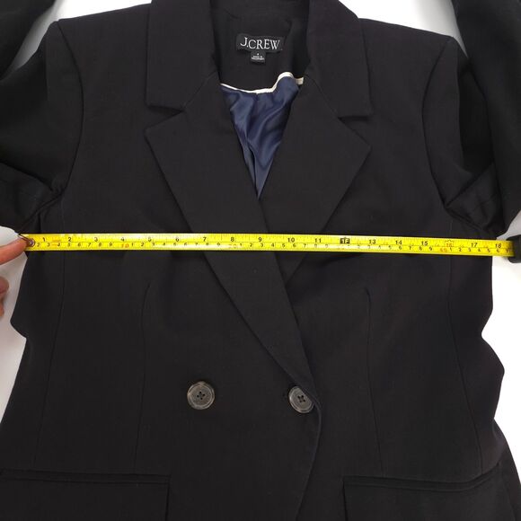 NEW J Crew Devon blazer in Bi-stretch cotton blend Black Old Money Quiet Luxury - Picture 3 of 9